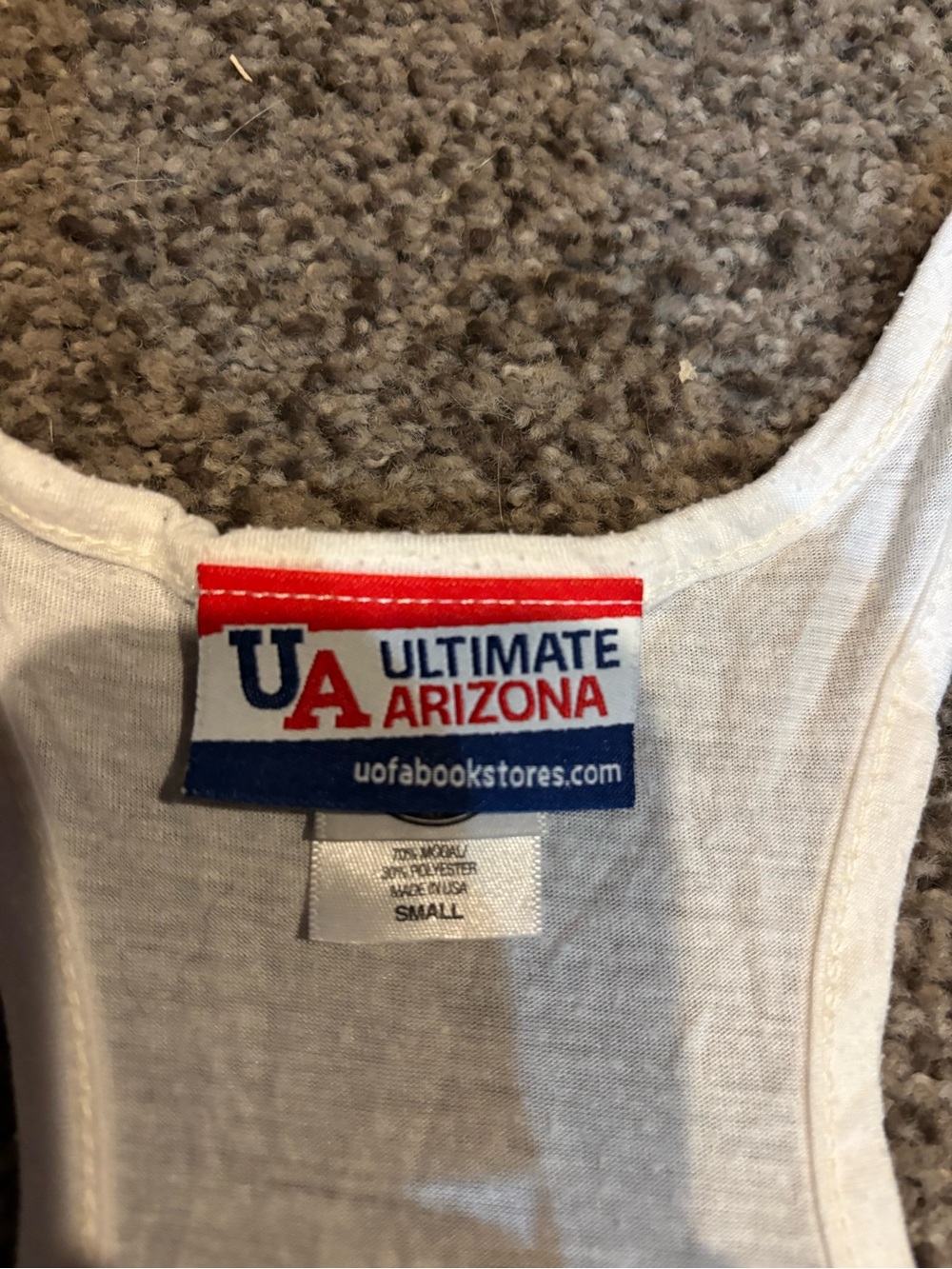 White Racerback Tank Top - Picture 2 of 2